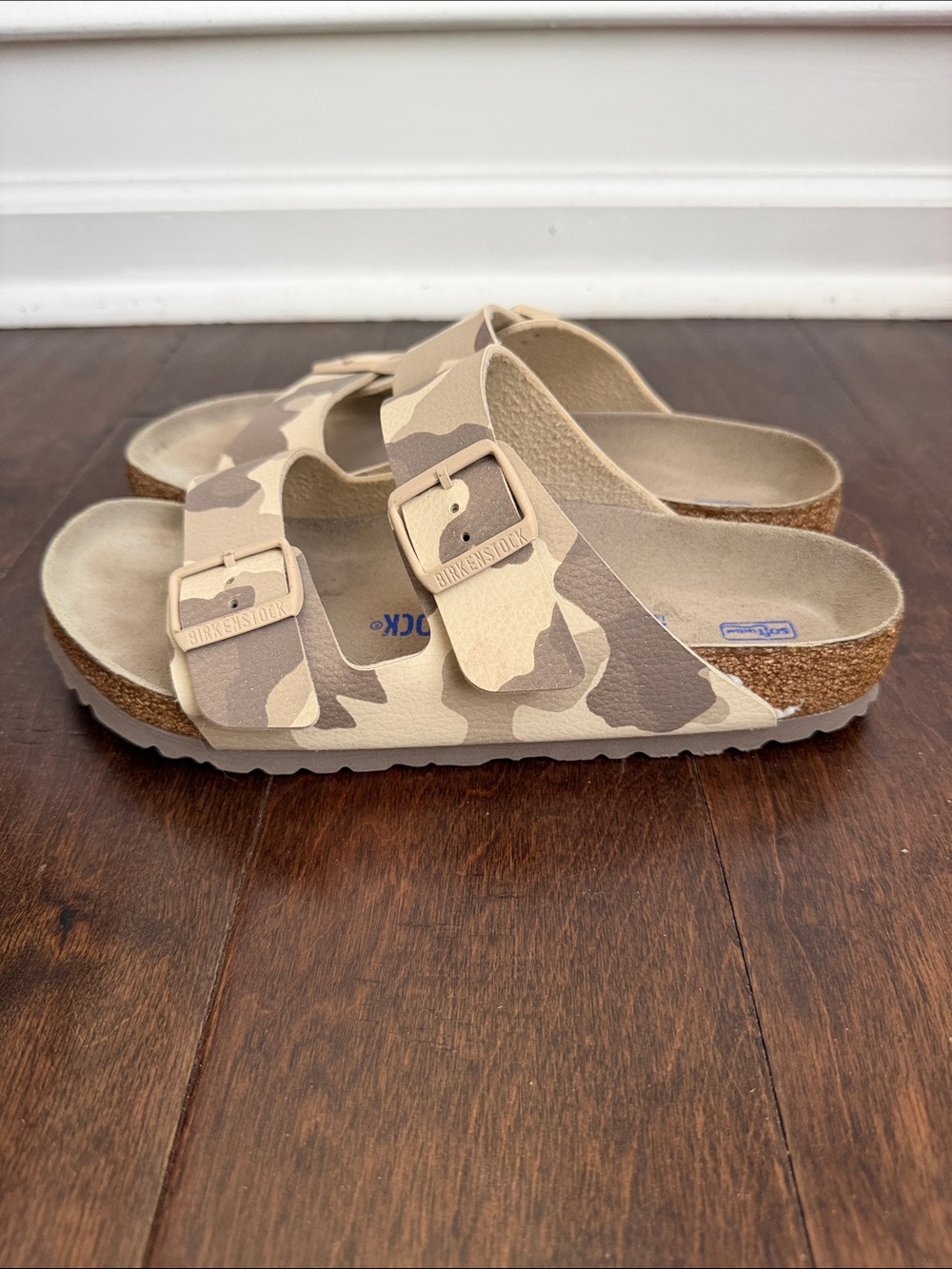 Birkenstock Arizona camo Desert Soil Gray Taupe 40 9 soft footbed - Picture 2 of 5